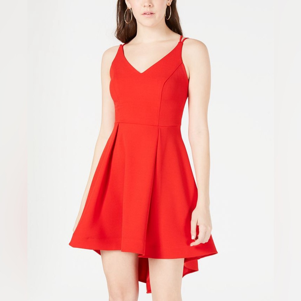 B.darlin juniors size 11/12 red high low dress NWOT